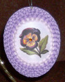 Quilled Pansy Egg