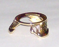 Egg Stand - Bright Gold Finish #654 - Swans