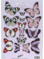 Pre-cut Metallic Butterfly Embellishments - Pastels