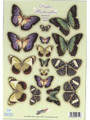 Pre-cut Metallic Butterfly Embellishments - Elegant