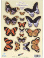 Pre-cut Metallic Butterfly Embellishments - Spring