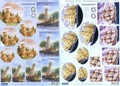 3-D Pre-cut Pyramid Lighthouses & Ships