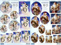 3-D Pre-cut Pyramid Snowmen/Penguins & Santa w/Animals