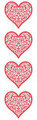 Laser-Cut Sticker - Red Brocade Heart