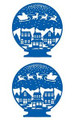 Laser-Cut Sticker - Christmas Snow Globe