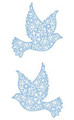 Laser-Cut Sticker - Dove, Large