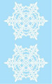 Laser-Cut Sticker - Snowflake
