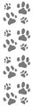 Sticker Strip - Paws