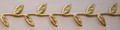 Trim - Leaves on Vine/Gold Metallic