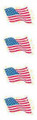 Sticker Strip - American Flags