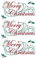 Sticker Sheet - Merry Christmas Script