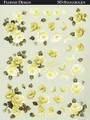 3-D Pre-Cut Yellow Roses 3D817013
