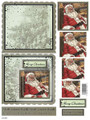 3-D Pyramid Card Kit - Santa