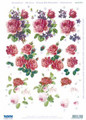 3-D Pre-cut Red Roses