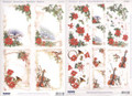 3-D Pre-Cut Christmas Poinsettia Frames
