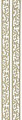 Outline Leaf Ribbon Strip - Gold