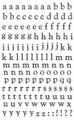 Sticker Sheet - Classic Black Alphabet Lower Case