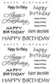 Sticker Sheet - Happy Birthday Captions