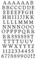 Sticker Sheet - Classic Black Alphabet Upper Case