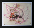 Dove with Bridal Couple Inlay Card
