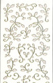 Outline Holly Flourish - Transparent Glitter/Silver Outline