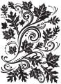Fall Leaves Swirl Embossing Folder