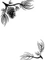 Pine Corners Embossing Folder