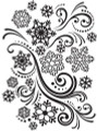 Snowflake Swirl Embossing Folder