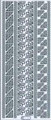 Outline Mini Corner and Border Stickers - Silver