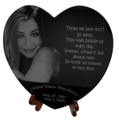0213 - 12" Engraved Marble Heart Plaque