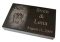 005 - Pet Headstone, size 10" x 16", 2" thick