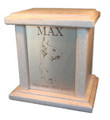1110 - Medium Wooden Pet Cremation Urn with Engraved Photo VS66-PH