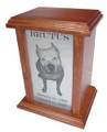 1120 - Large Wooden Pet Cremation Urn with Engraved Photo VS90-PH