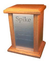 1123 - Large Wooden Pet Cremation Urn with Engraved Text VS90-TX