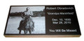 0806 - Memorial Marker, size 8" x 16", 4" thick