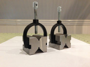 Stainless Steel  X-blocks with  cast iron clamps and Stainless Steel thumb screws
