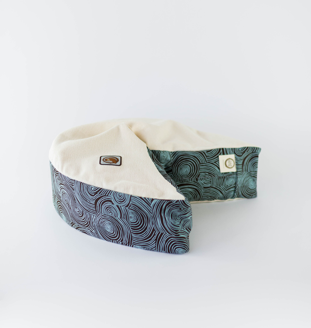 Organic Nesting Pillow Blue Truffles