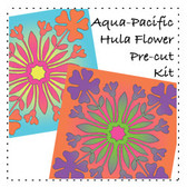Aqua Pacific Hula Flower Kit