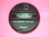 SHIMANO TLD0151 LEFT SIDE PLATE (COMPLETE) FOR CHARTER SPECIAL TR-1000LD & 2000LD LEVER DRAG TROLLING REELS
