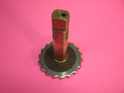 The smallest drag washer in the set is to replace the one hiding under the brass drive gear...
