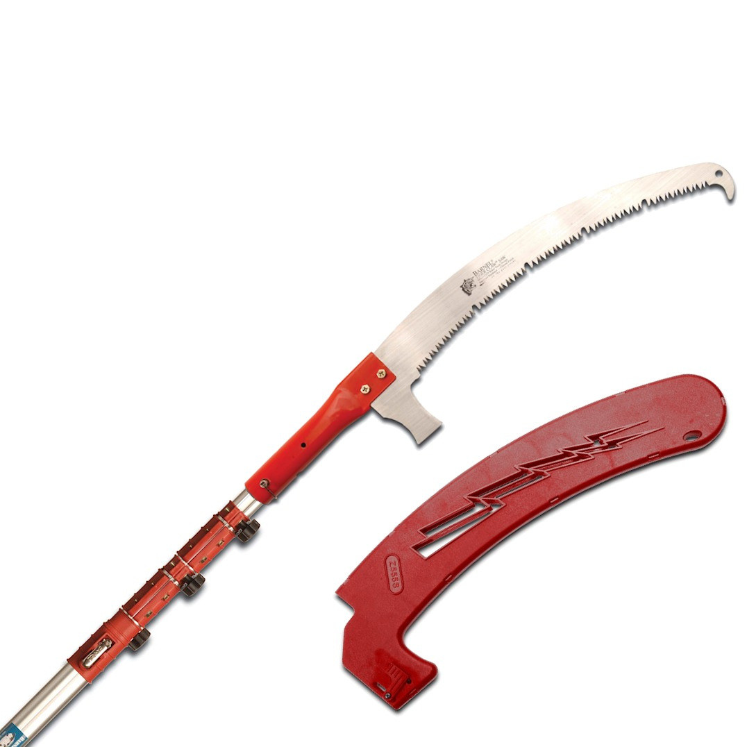 さる Z555P3+Z555+S 7.3-23' Telescoping Pole Saw, High Speed Raker