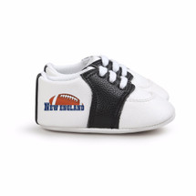 New England Football Pre-Walker Baby Shoes - Black Trim