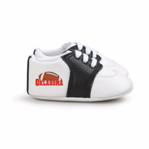 Oklahoma Football Pre-Walker Baby Shoes - Black Trim
