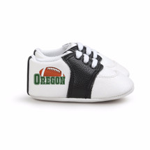 Oregon Football Pre-Walker Baby Shoes - Black Trim