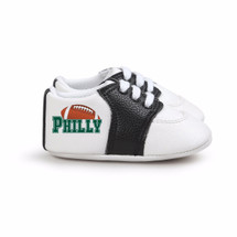Philadelphia Football Pre-Walker Baby Shoes - Black Trim