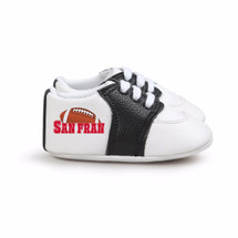 San Francisco Football Pre-Walker Baby Shoes - Black Trim