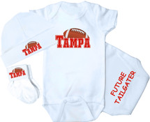 Tampa Football Baby 3 Piece Set