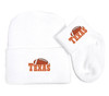 Texas Football Newborn Baby Knit Cap and Socks Set