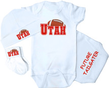 Utah Football Baby 3 Piece Set