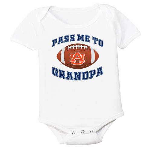 Auburn Tigers Pass Me to GrandPa Baby Bodysuit